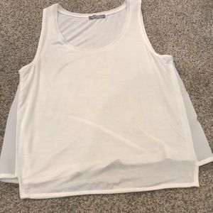 Creme colored tank top from Zara